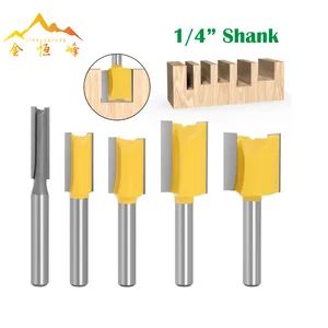 5PCS Straight Bit Router Bit Set Milling Cutter for Woodworking - Image 1