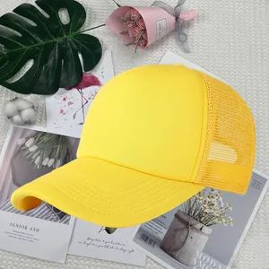 Custom Logo Sponge Mesh Hat Cap Hat Baseball Cap Snapback Cap Trucker Cap - Image 4