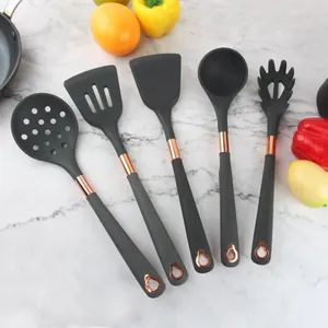 Hot Selling 5 in 1 Silicone Kitchen Accessories Kitchenware Cooking Tools Household Utensils Set - Image 2