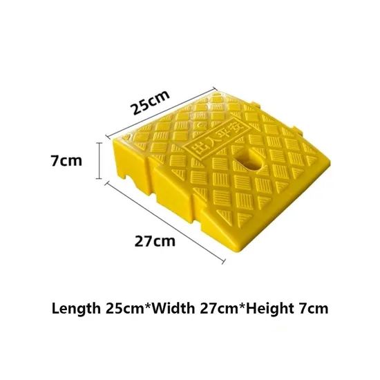 Durable Interlocking Portable Plastic Buckle Road Curb Ramps for Cars Wheelchairs Plastic Curb Ramp - Image 4