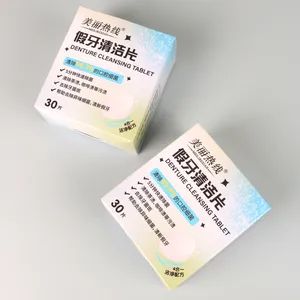 Effervescent Tablets for Denture Cleaning White Color Boxed for Ease - Image 5