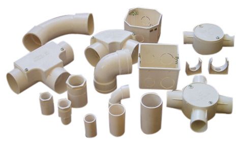 Plastic PVC Electrical Fitting Safety Safe To Use Weight Light Weight Material Pvc, plastic Finish Optimal - Image 1
