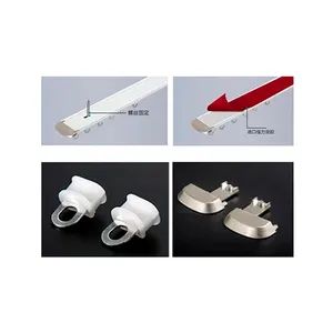 Flexible Curtain Tracks for Custom Window Solutions Origin China Model NO. WY-CT Type Flatted Track Track Number Double Trademark WELLSOURCE - Image 5
