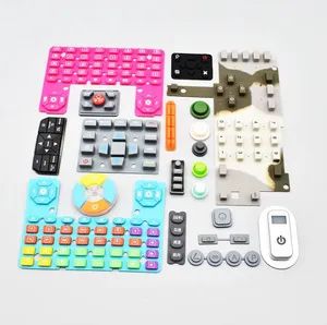 Silicone Rubber Push Conductive Button Covers Silicone Rubber Coated Keypad Buttons - Image 1