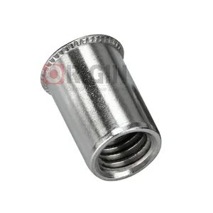 Reduced Countersunk Head Round Body Open End Threaded Inserts /Rivet Nuts - Image 2