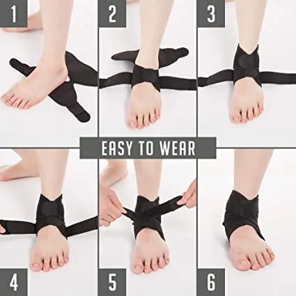Skin Touch Adjustable Ankle Support Origin China Material Nylon Trademark pinsure Model NO. adjustable Transport Package - Image 3
