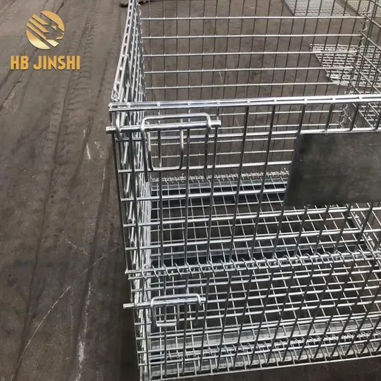 Foldable Galvanized Wire Mesh Container Storage Cages - Image 5