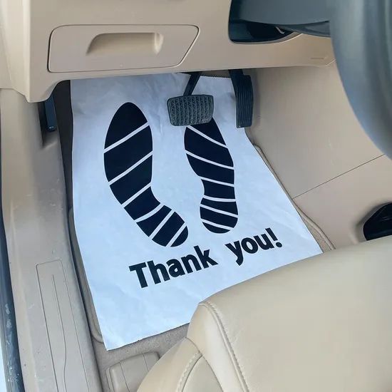 Disposable Protective Auto Floor Mats Paper Floor Mat Roll for Car Interior Protection - Image 1