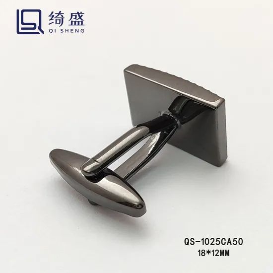 Wholesale Texture Design Metal Cuff Links Tie Clip Concise Style Cufflinks with Gift Box - Image 4