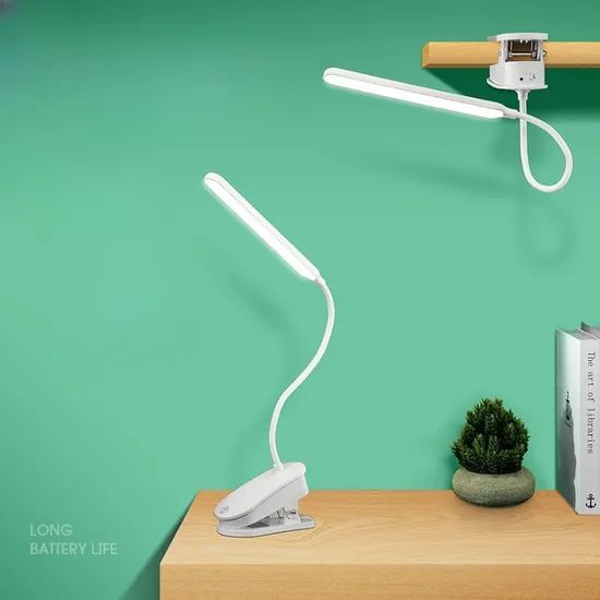 LED Eye Protection Hot Sales Dormitory Study Rechargeable Clipping Desk Lamps - Image 6