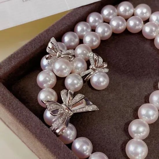 Bow Pearl Jewelry Set - Image 4
