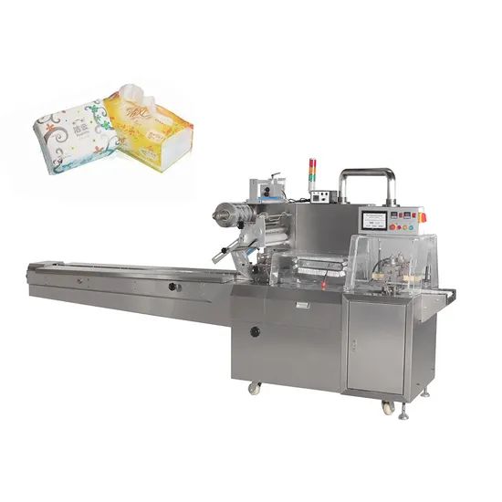 Multi Lanes Tetra Pack Single Roll Baby Used Wet Tissue Wooden Making Napkin High Speed Automatic Flowpack Paper Packing Machine - Image 1