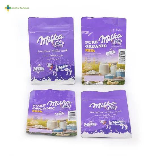 Milk Powder Package Bags Flat Bottom Pouch with Zipper Factory - Image 2