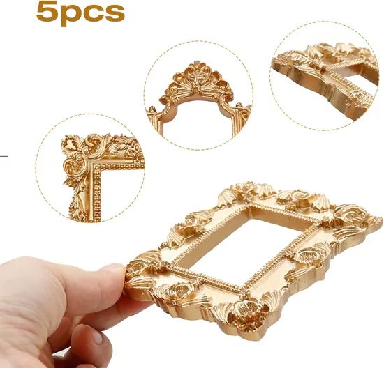 Hotel Decor Vintage Resin Wall Hanging Antique Photo Picture Frame - Image 3