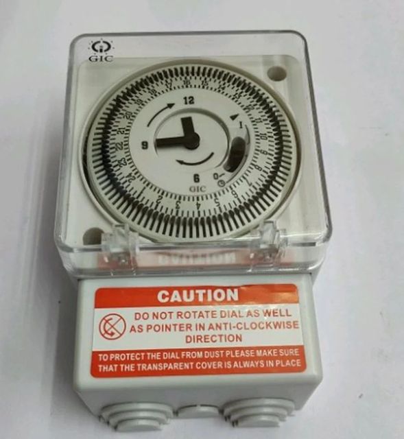 GIC Analog Timer, For Used In Control Panels, 16A Brand GIC Rated Current 16A Rated Voltage 230V Display Type Analog Mounting Type Panel Mounting - Image 1
