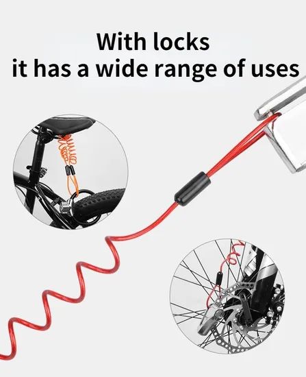 Multi Function Scooter Reminder Cable Bicycle Spring Reminder Rope Locks - Image 6