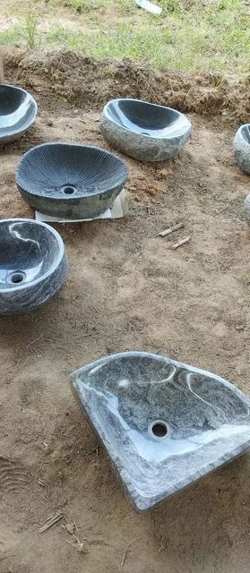 Granite Stone Wash Basin Shape Oval Color Black Material Stone Durability High I Deal In New Only Is It Customised Yes Surface Finish - Image 3