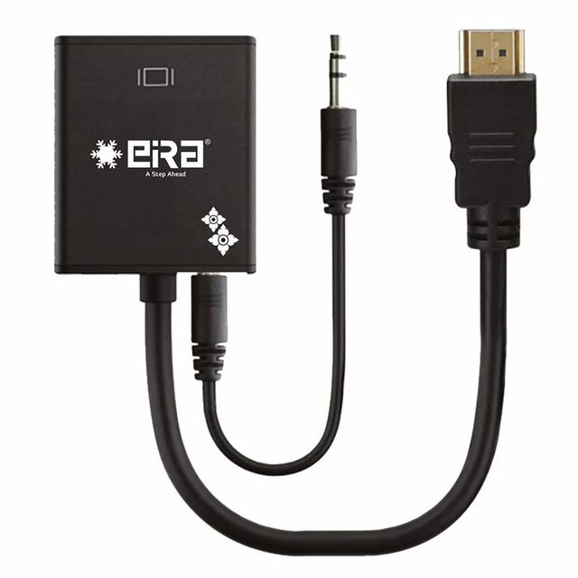 HDMI Black Eira VGA Cables, For Computer Brand Eira Color Black Material Plastic Usage/Application Computer Maximum Resolution - Image 1
