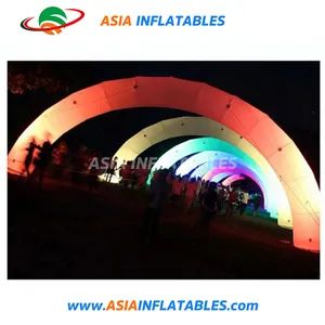 Party Decorative Lighting Round Inflatable Rainbow Arch with Air Blower - Image 4