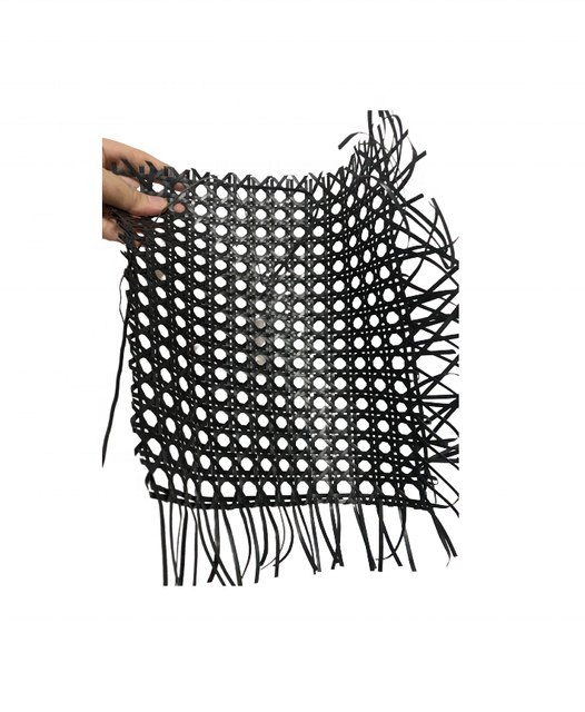 Factory Black Plastic Artificial Cane Webbing Sheet Handmade Repair Cane Chair Furniture sale price ( 84587176063 whatsapp) - Image 1
