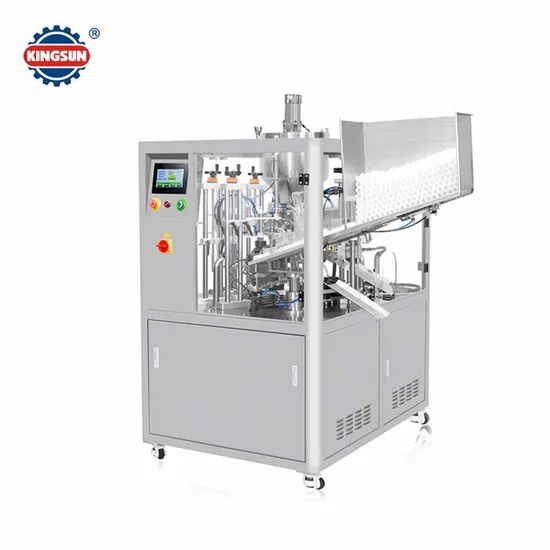 Automatic Tube loading Filling and Sealing Machine Origin China Model NO. KS-009S HS Code 842240000 Trademark KINGSUN Material Type Paste - Image 2