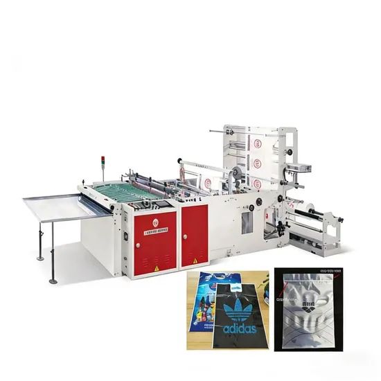 2 Line PLA PE OPP Hot Side Sealing Punching Bag Making Machine - Image 1
