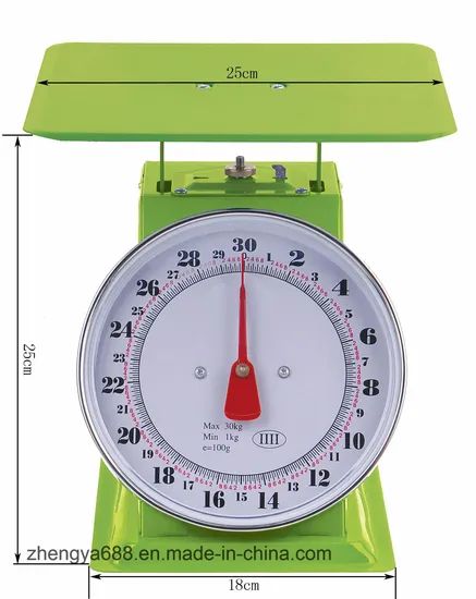 30kg Mechanical Platform Weighing Spring Balance Material Iron Trademark NOPS Origin Yongkang Model NO. ATZ-1 HS Code - Image 2