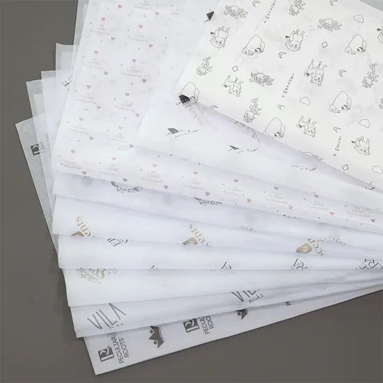 Custom Logo Tissue Paper for Clothing Packaging Shoe Box Wrap, Gift Bag Filler Paper - Image 3