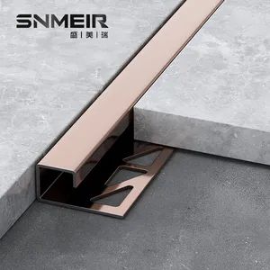 Modern Metal Tile Trim Tile Accessories Tile Edge Trim OEM Support Color Silver Trademark Senmry Certificate ISO9001 Origin China - Image 4