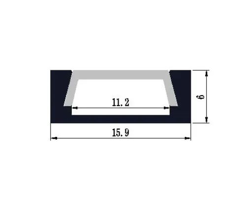 LED Profile Aluminium Profile for LED Strips Temper T3-T8 Tolerance ±1% Origin Shenzhen Trademark Glite Model NO. GL-1102 - Image 2