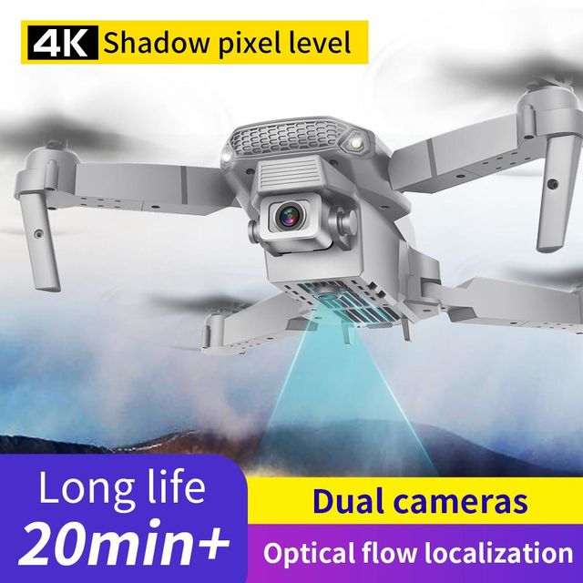 E88 Drone With Wifi FPV 1080P 4K HD Dual Camera RC Quadcopter 15 Minutes Fight Time Mini RC Foldable E88 Drone - Image 3