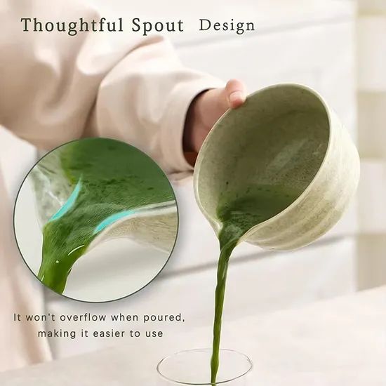 Customized Whisk Matcha Strainer Ceramic Green Matha Bowl Matcha Tea Set - Image 2