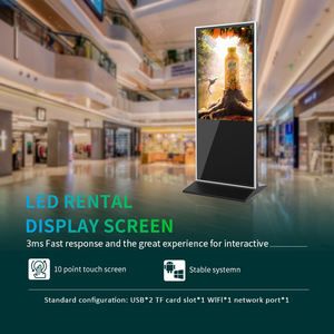 Free Standing 32 43 55 65 75 86 Inch Indoor Android Touch Screen Digital Signage TV Advertising Display for Trade Show - Image 4