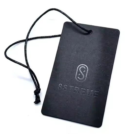 Customized Printed Logo Recycled Paper Hang Tag Type Hang Origin China Pattern Printed HS Code 482100000 Trademark hang - Image 1
