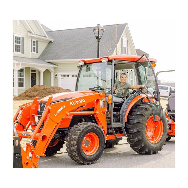 kubota m7060 4x4 tractor for sale used kubota m7060 diesel utility tractor loader cab low hours farm equipment best price deal near me private seller financing shipping available - Image 1