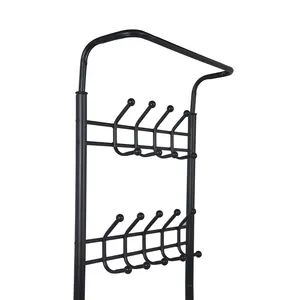 Simple Floor Rack Bedroom Multifunctional Mobile Hat Bag Shoe Rack Drying Racks - Image 4