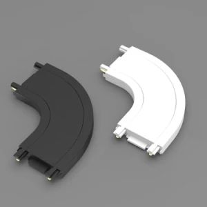 Durable Round Plastic Connectors for Aluminum Profile Systems - Image 1