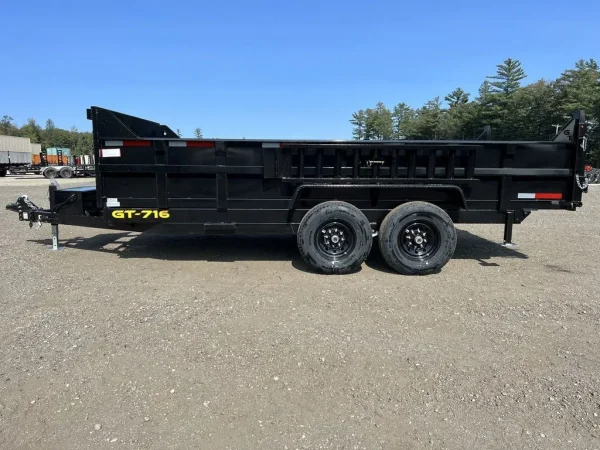 Dump trailers / 2024 Griffin Trailers 7×16 14K Telescopic Dump Trailer w/Ramps & Spare Tire Mount - Image 4