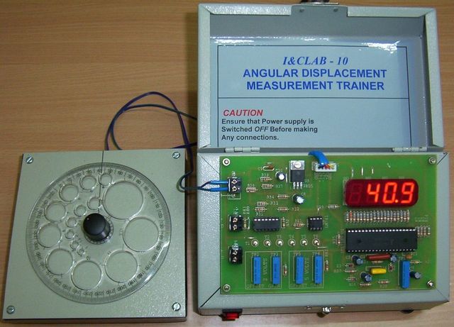 Angular Displacement Measurement Trainer Power Supply ±12v, +5v Built-in Input Temperature Range 0-180°c Zero And Gain Adjustment By - Image 1