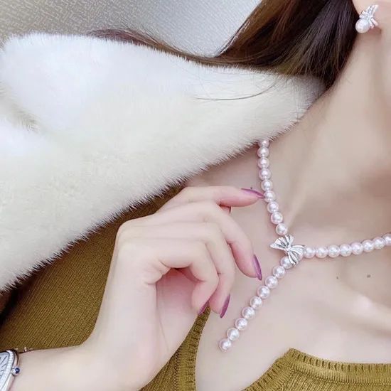 Bow Pearl Jewelry Set - Image 5