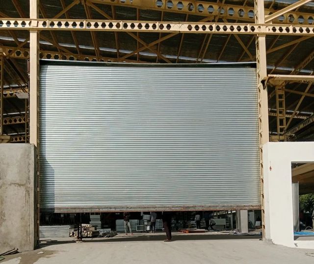 Galvanized Steel Automatic Rolling Shutter with Side Motor (230 V AC) - Image 3