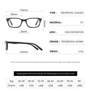 Wholesale Newest Hot Sales Anti Blue Light Blocking Eyewear Square Frames Eyeglasses Men Reading Glasses - Image 2