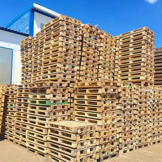 Epal Wooden Pallet Top Grade Standard Euro Double Faced 2-Way Entry 1200 X 800 European Wood Pallets - Image 4