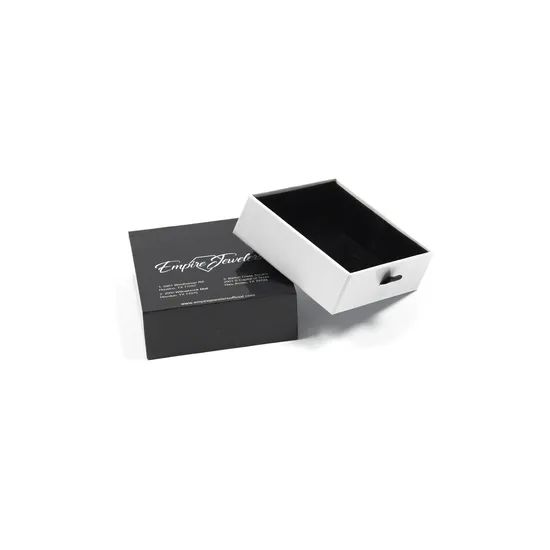 Wholesale Custom Logo Rigid Sliding out Drawer Box Fancy Gift Box for Jewelry Accessory Storage Retail Box with Ribbon - Image 4