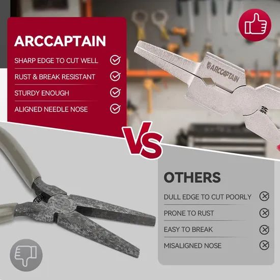 Arccaptain Heavy Duty 8" Welding Pliers for MIG Rust Resistant Build - Image 6