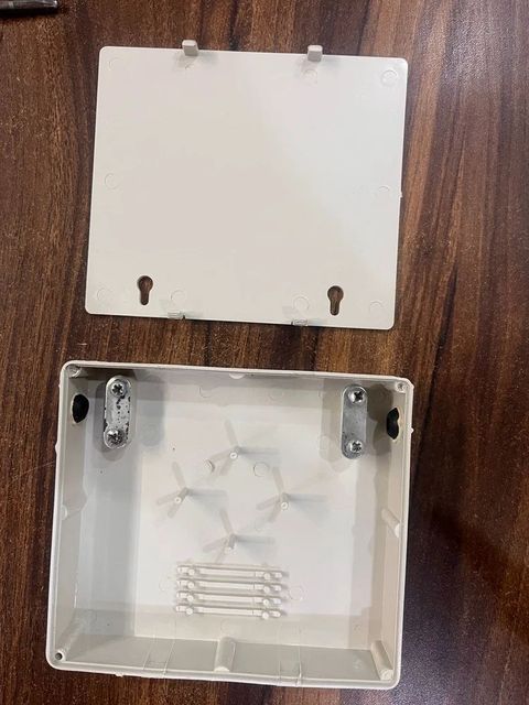 Plastic FTTH White Box, For Networking Devices, 2 Color White Material Plastic Number of Ports 2 Product Shape Square Usage/Application Networking - Image 1