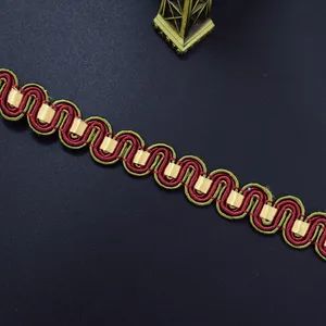 Weaving Sewing Craft Braid Trim Lace Webbing Size 10mm Style Trimming Pattern Stripes Origin Guangzhou Technics Knitted Trademark - Image 6