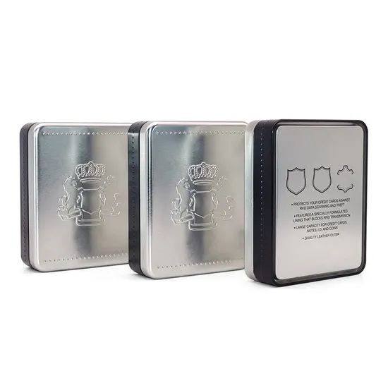 High Quality 130*105*37mm Custom Logo Square Metal Boxes Tin Container Packaging Box - Image 2