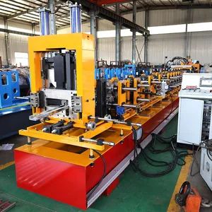 Metal CZ Channel Steel Frame Cpurlin Roll Forming Machine PLC Adjust Size Tile Making Machinery - Image 4