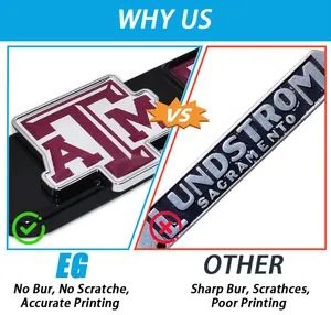 Custom Plastic Rust-Proof Durable License Plate Frame Personalized License Plate Frame - Image 2
